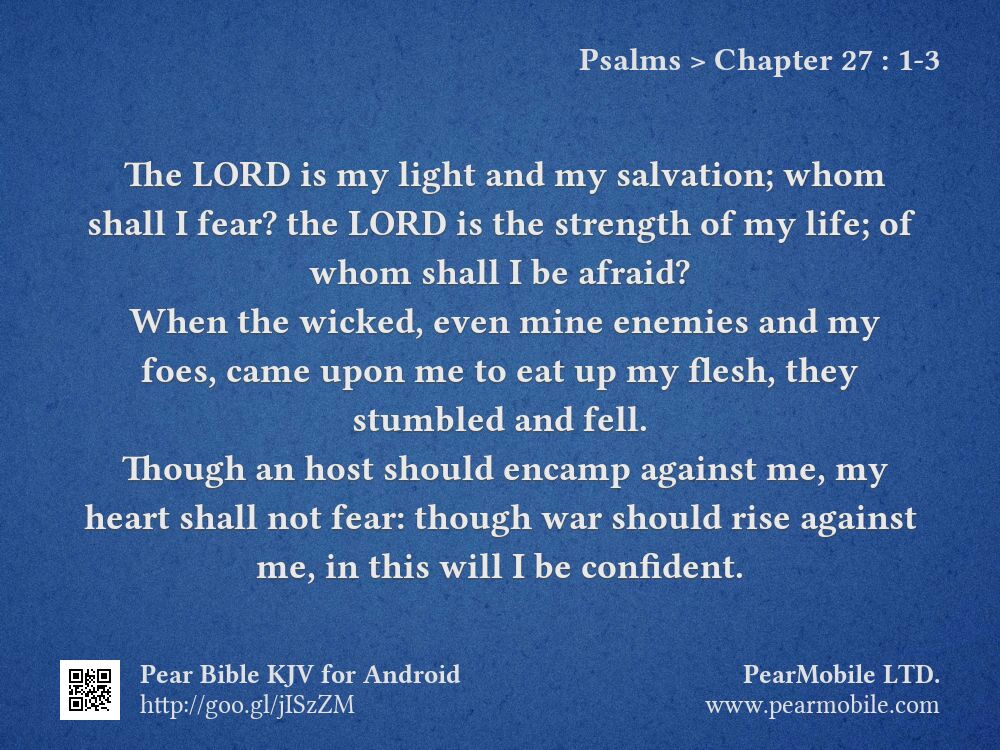 Psalms, Chapter 27:1-3